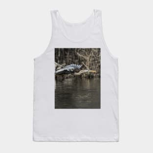 Blue Heron In Flight Tank Top